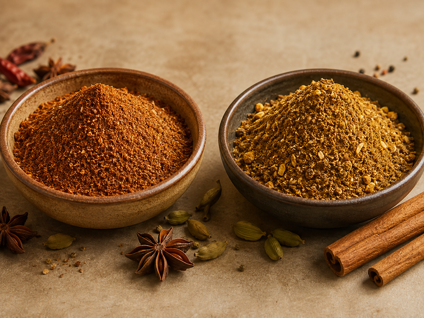 Baharat vs Ras el Hanout: Flavor, Uses & Substitutions